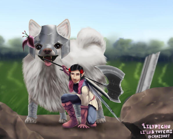 Lilypichu DnD fanart Li&#39;lu